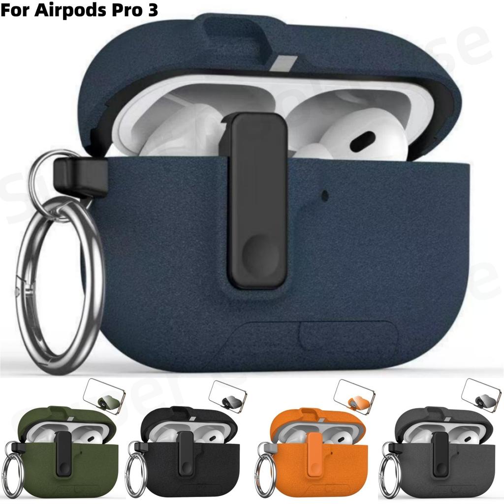 (Пушистый Синий) для Airpods Pro 3 Новый Полная Защита Автоматически Открывающаяся Крышка с Ремешком Беспроводная Зарядка Кейс для Airpods Pro 3