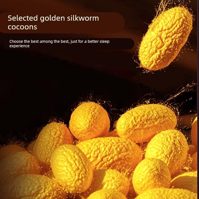 Mling Dior Chamomile Infused Satin Jacquard Mulberry Silk Summer Quilt