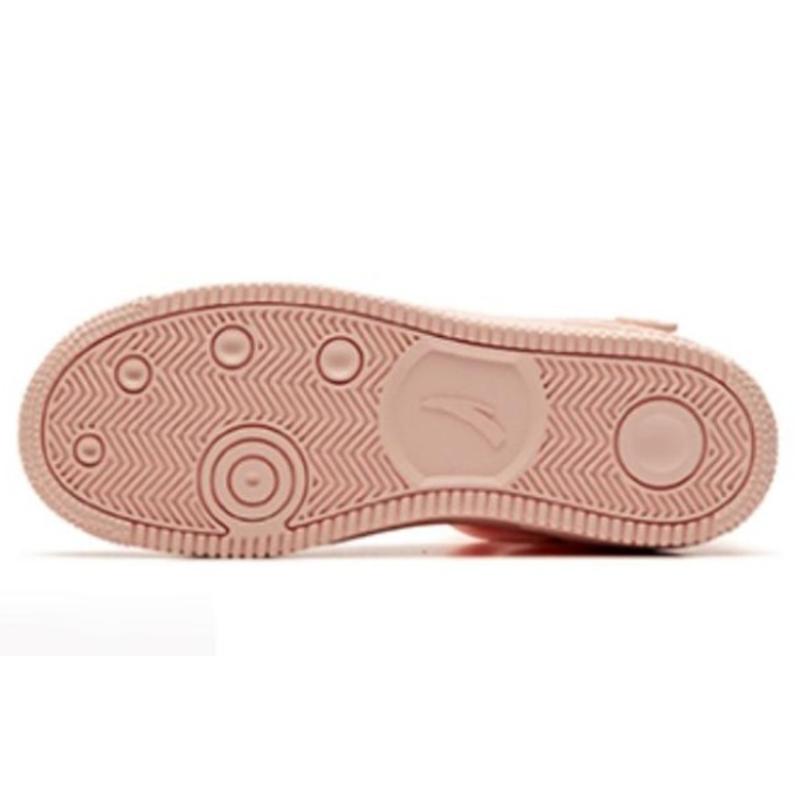 Anta Anti-Slip Wear-Resistant High-Top Skateboard Shoes Women's Baby Pink Sneakers 92948061-3