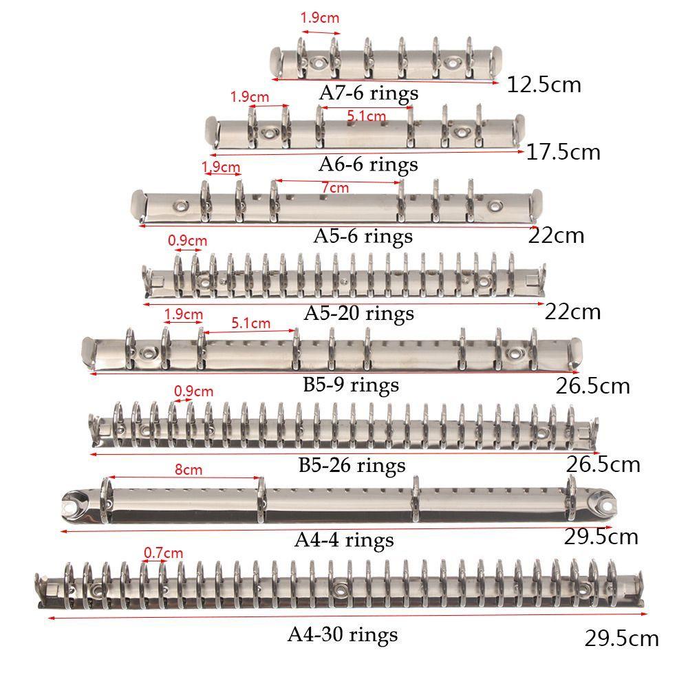 Refillable Accessory Notepad Ring Binder Binder Clip Loose-leaf File Folder Notebook Binding Hoops