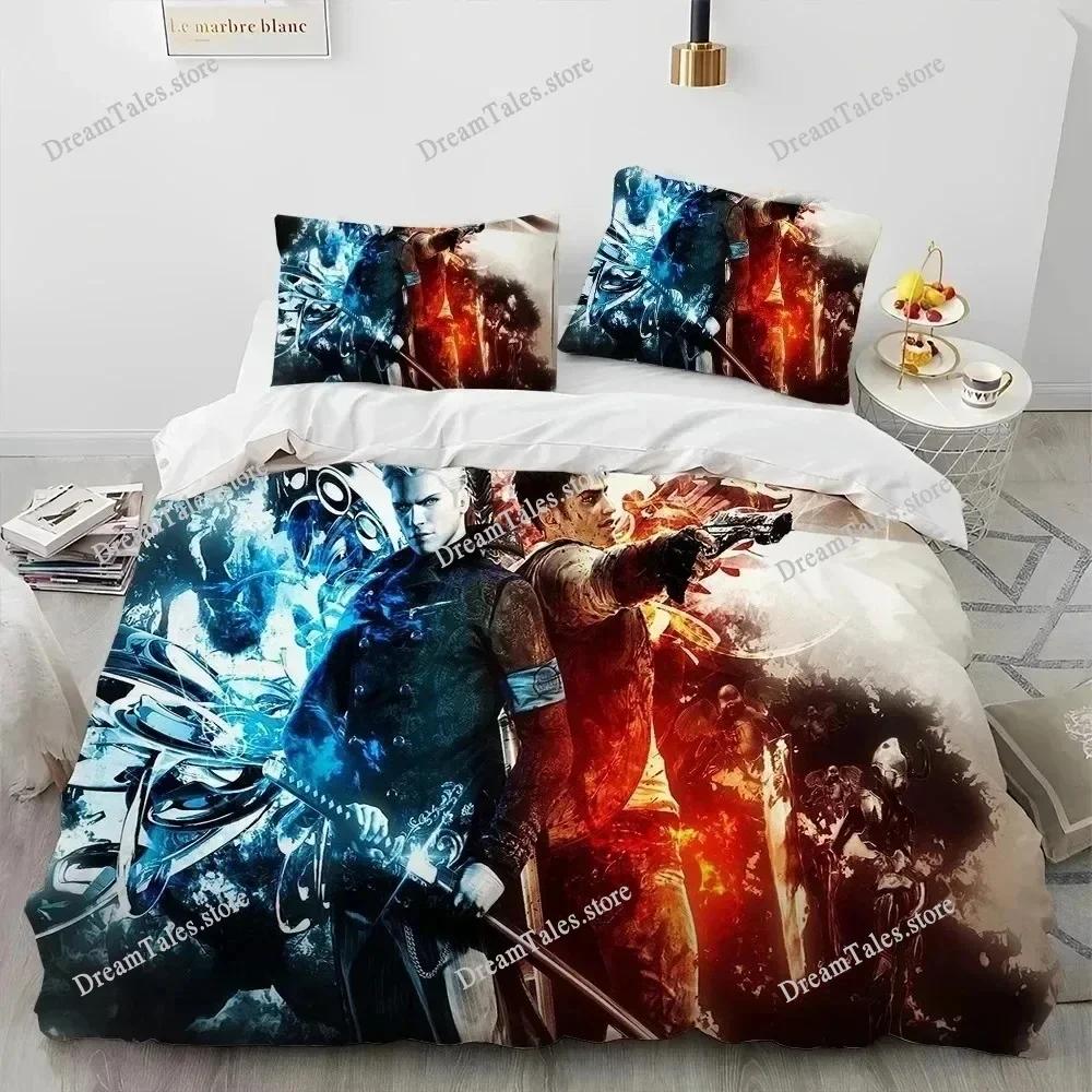 Новый набор постельного белья Devil May Cry DMC Односпальный Полуторный Двуспальный Queen King Размер Комплект постельного белья Для взрослых Детей Спальня Пододеяльник Комплекты 3D Печать Игра