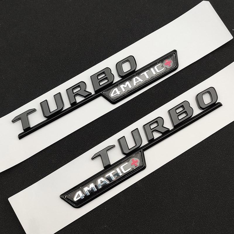 3d ABS Chrome Black A45 S Logo A45S Emblem Sticker Trunk Car Letters Turbo 4matic Badge For A45S AMG W177 Accessories