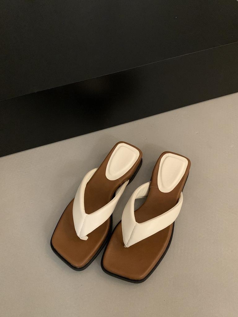 Крутые шлепанцы на толстой подошве и каблуке, женская уличная обувь с юбкой, пляжные шлепанцы-сандалии