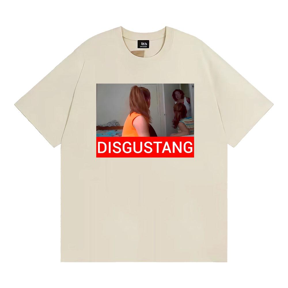 Disgustang Meme Viral Internet Humor Funny Meme Graphic T Shirt Men's Women Fashion Hot Sale O-Neck T-shirts Oversized Tee Shirt