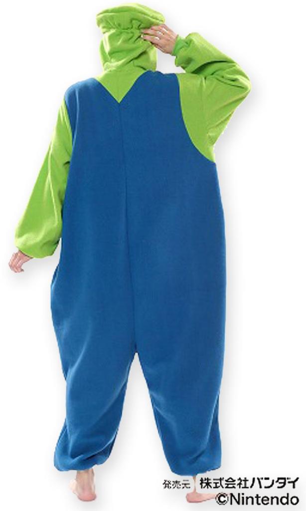 Super Mario Luigi Kigurumi Bros. Costume, Unisex, 165cm-175cm