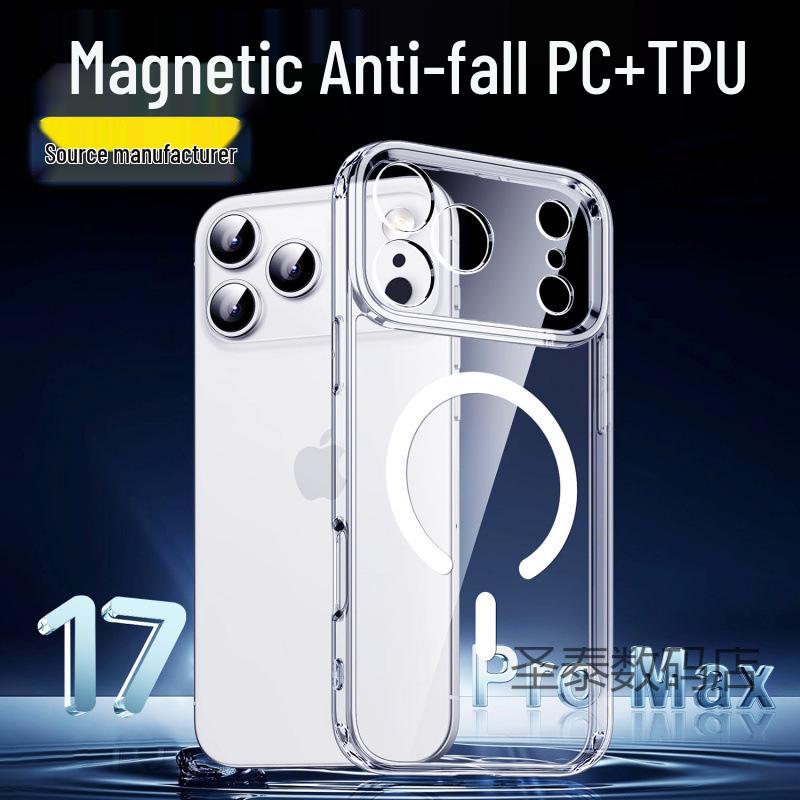 Прозрачный магнитный чехол для iPhone 17 Pro Max с точным вырезом и полным покрытием для фотографии