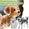 Lovely Hair Storage Creative Keychain Transparent Dogs Hair Storage Memorial Keychain Hanging Gift Desktop Ornaments