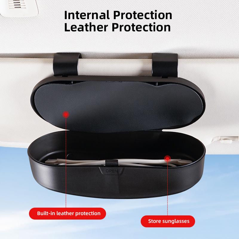 Car Sun Visor Sunglasses Glasses Case Storage Clip Box Tire Valve For For Mercedes Benz AMG W203 W206 W220 W205 W211 W212 W201 CA1