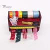 Mini Sewing Shelf High Simulation Decoration Wood Sewing Tape Kit In Wood Box for Playing