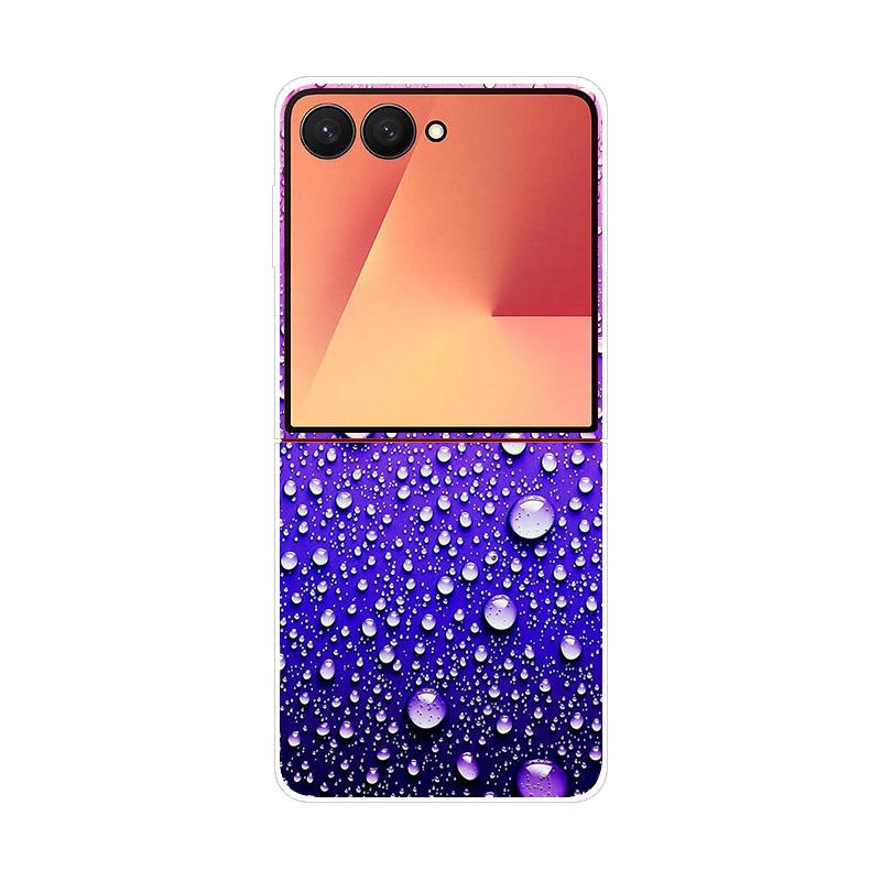 Роскошный прозрачный чехол для телефона Samsung Galaxy Z Flip 7, жесткая складная крышка из поликарбоната для Galaxy Z Flip7, противоударный чехол Capa Fundas