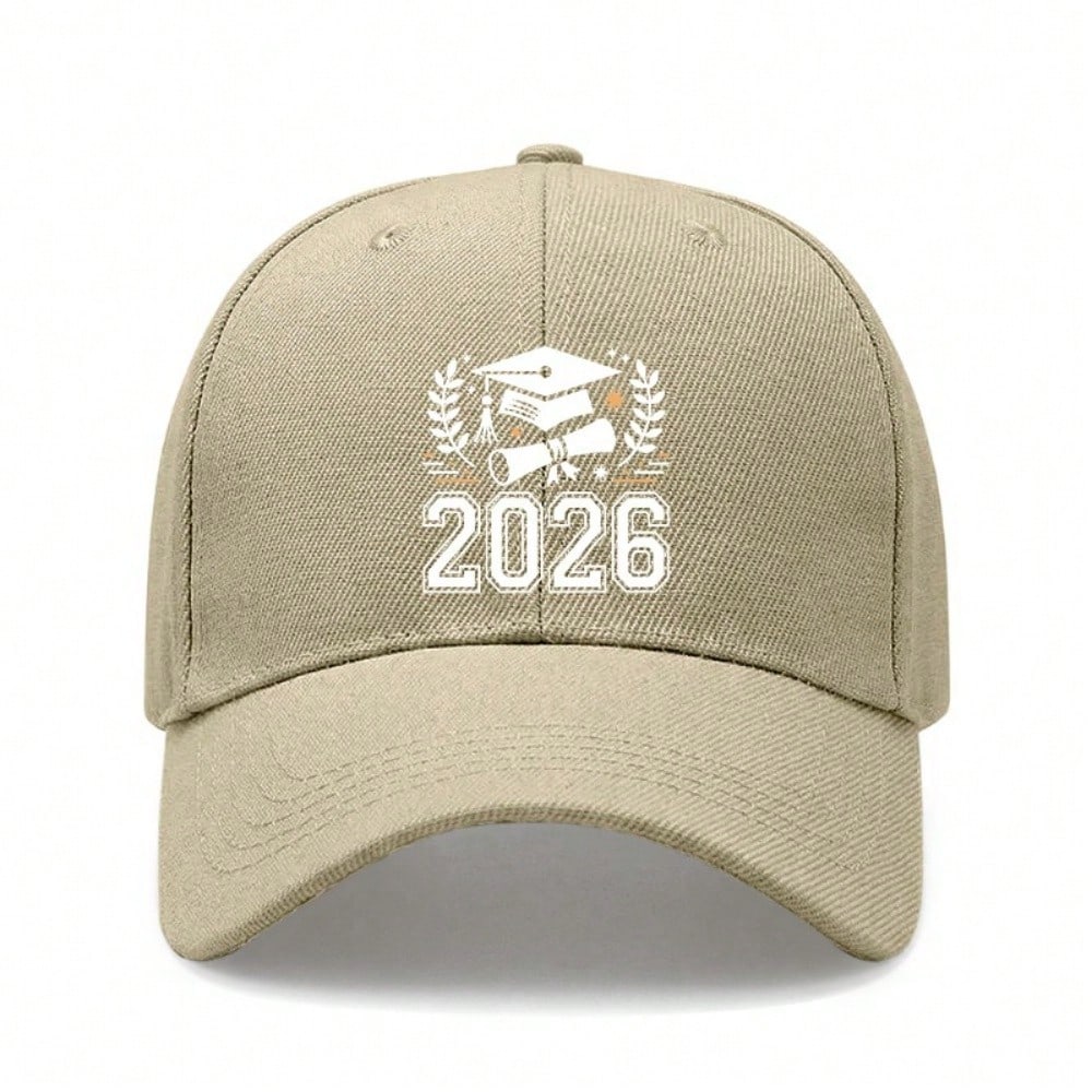 [Graduation Baseball Cap] 2026 Class Of Graduation Print Unisex Adjustable Breathable Lightweight Casual Outdoor Sports Baseball Hat For Men Women