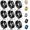 1 Pc Women Men Punk Earring Titanium Steel Black No Pierced Fake Earring Circle Ear Clip Pop Jewelry