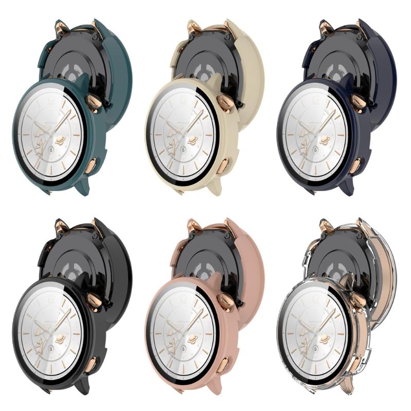 Upgrades PC Glass Mixed  Protective Cover with Full edges  Defense & Precise Button cutout Suitable for Watch X2 Mini