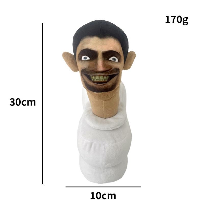 30 см Skibidi Туалет Мягкая плюшевая игрушка Монитор ТВ Фаршированные куклы Шутки игры Реквизит Забавный подарок