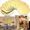 6/12Pcs Hot Art Safety Mirror Wall Sticker Mural Decals Home Decor Geometric Hexagon