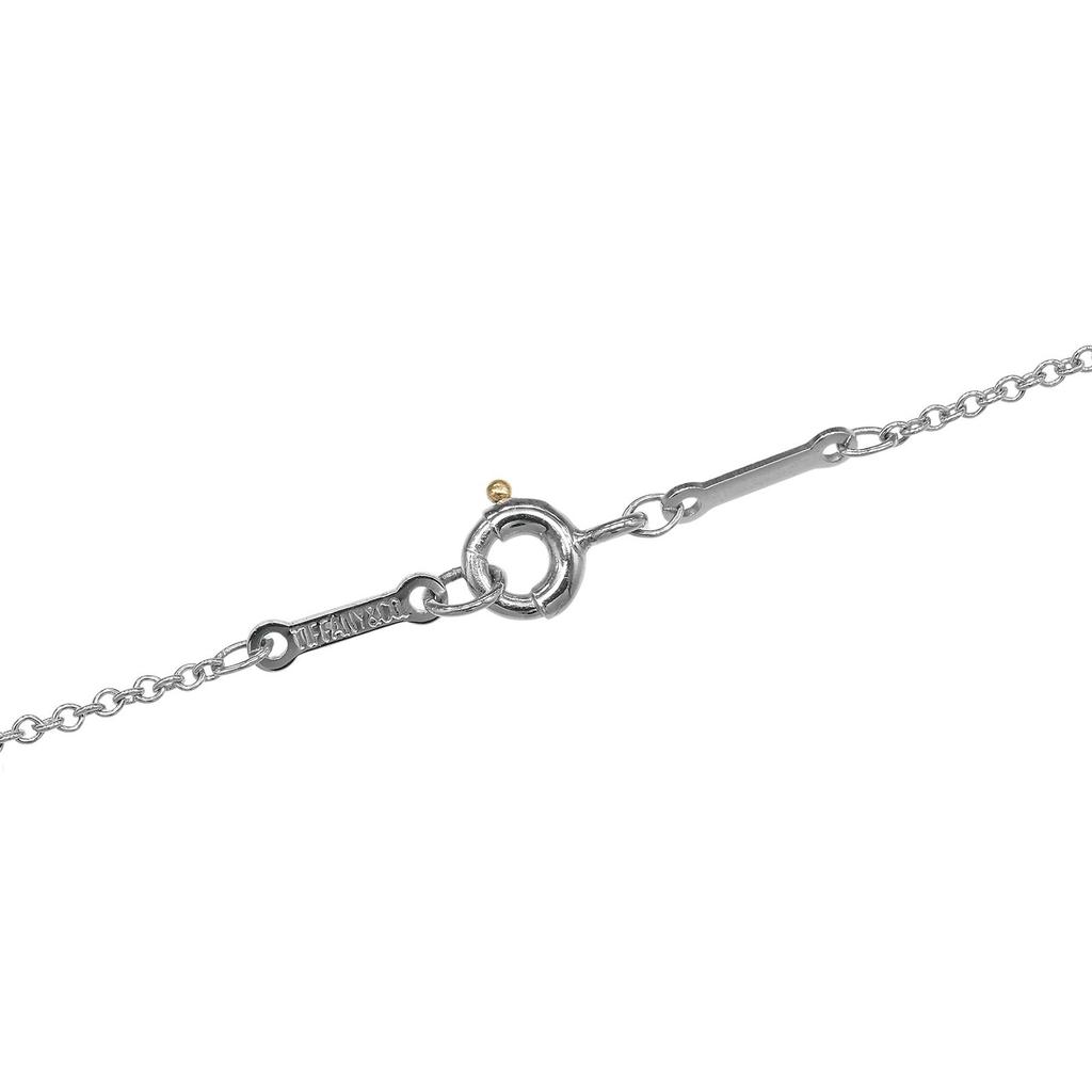 TIFFANY&Co. Точки Крест Ожерелье Pt950Платина/алмаз 4.1г Женское Б/у