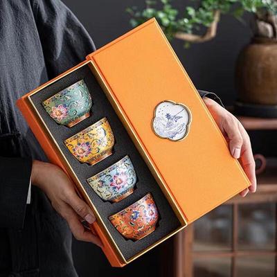 Набор чайных чашек с эмалью от Tao Ding Xuan