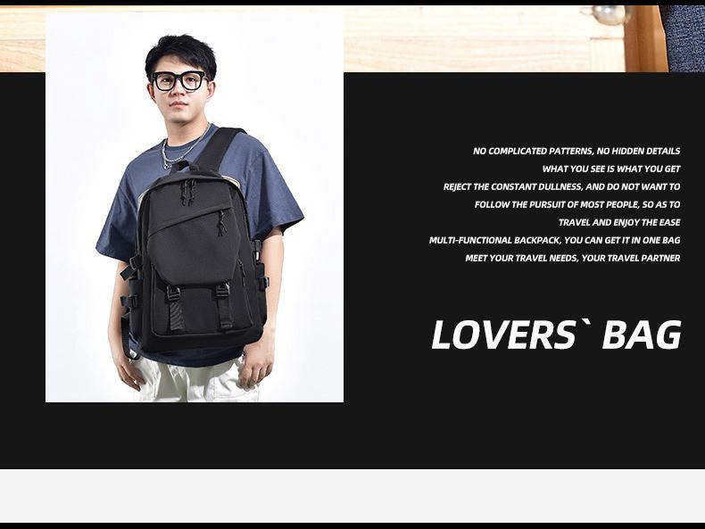 Модный рюкзак большой вместимости для студентов: Простой дизайн для средней школы, старшей школы и колледжа.