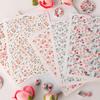 Бумага с водным переносом для глины для DIY-серьг из глины, Цветочный лист для переноса на глину, Бумага с цветами для керамической эмали, Декаль