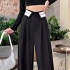 Women's Clothes Vintage Suit Office Wear Straight Pants Baggy High Waist Wide Leg Baggy 2023 Trousers Summer Korean Style