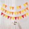 Yellow-Green Felt Pennant Bunting for Kids' Birthday or Kindergarten Decor