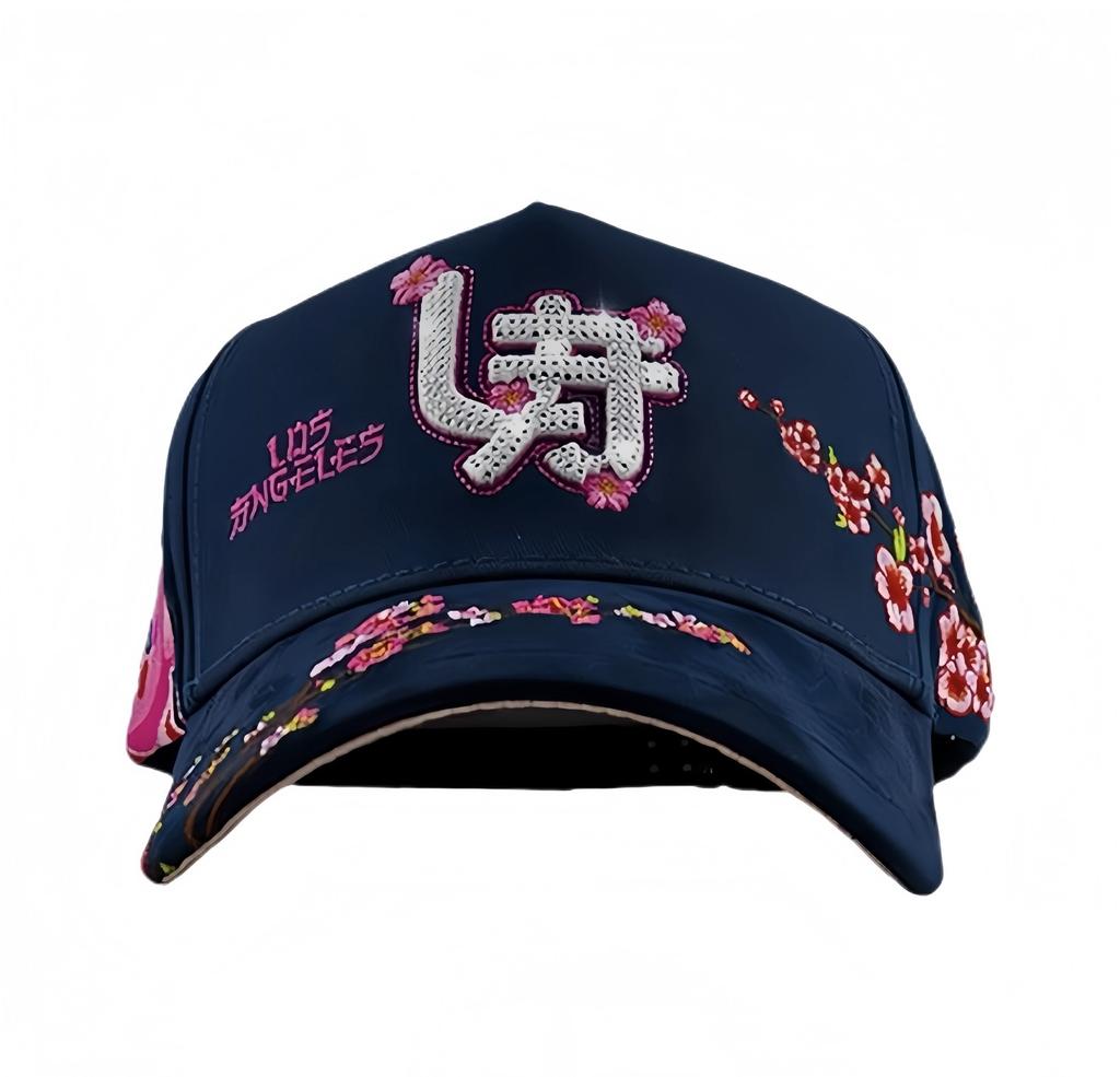 High Quality 5-Panel Curved Brim Baseball Cap with Rhinestone Embellishments Terry Fabric Dobby Style-Sporty Unisex Adult Hat