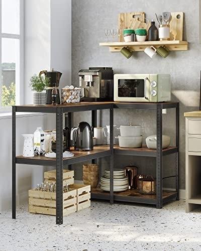 Стеллаж, 50 X 100 X 200 см, грузоподъемность 875 кг (175 кг на полку), Промышленный, Регулируемые Полки для Хранения, Для Гостиной, Кухни,