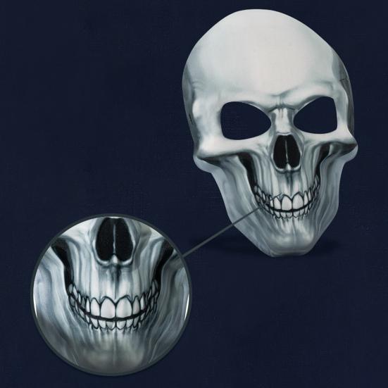 3D Маска-череп, светящаяся в темноте, легкая ткань ЭВА, реалистичный дизайн, головной убор на Хэллоуин, макияж, одежда, реквизит