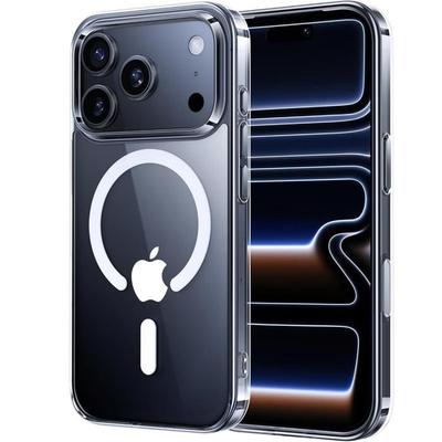 Чехол для iPhone 17 PRO - PHONILLICO - Прозрачный силикон - Мягкий - Магнитный - Совместим с Magsafe