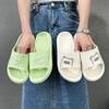Fashion Summer Cute Cartoon Bear Slippers for Women Men Shoes Fashion Inbdoor Bathroom Soft Sole Comfortable Non-slip Couples Flip Flops