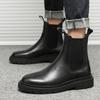 2025 Autumn New Chelsea Boots for Men Black Boots Platform Shoes Ankle Boots Winter Slip On Men Shoes New Botines Mujer
