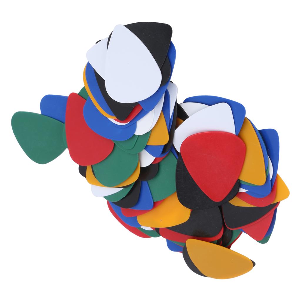 100 шт. гитарный медиатор цветной пластиковый протектор для пальцев аксессуары для музыкальных инструментов 0,46 мм