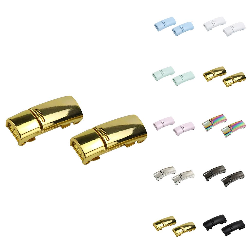 Креативная новая металлическая магнитная магнитная пряжка, пряжка для ленивых шнурков, эластичный шнурок, плоский ремень, материал для обуви, аксессуары