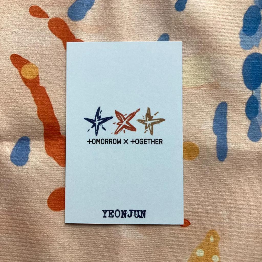 [USED] TXT Tomorrow Pre-recorded Yeonjun Tuba Trading Card