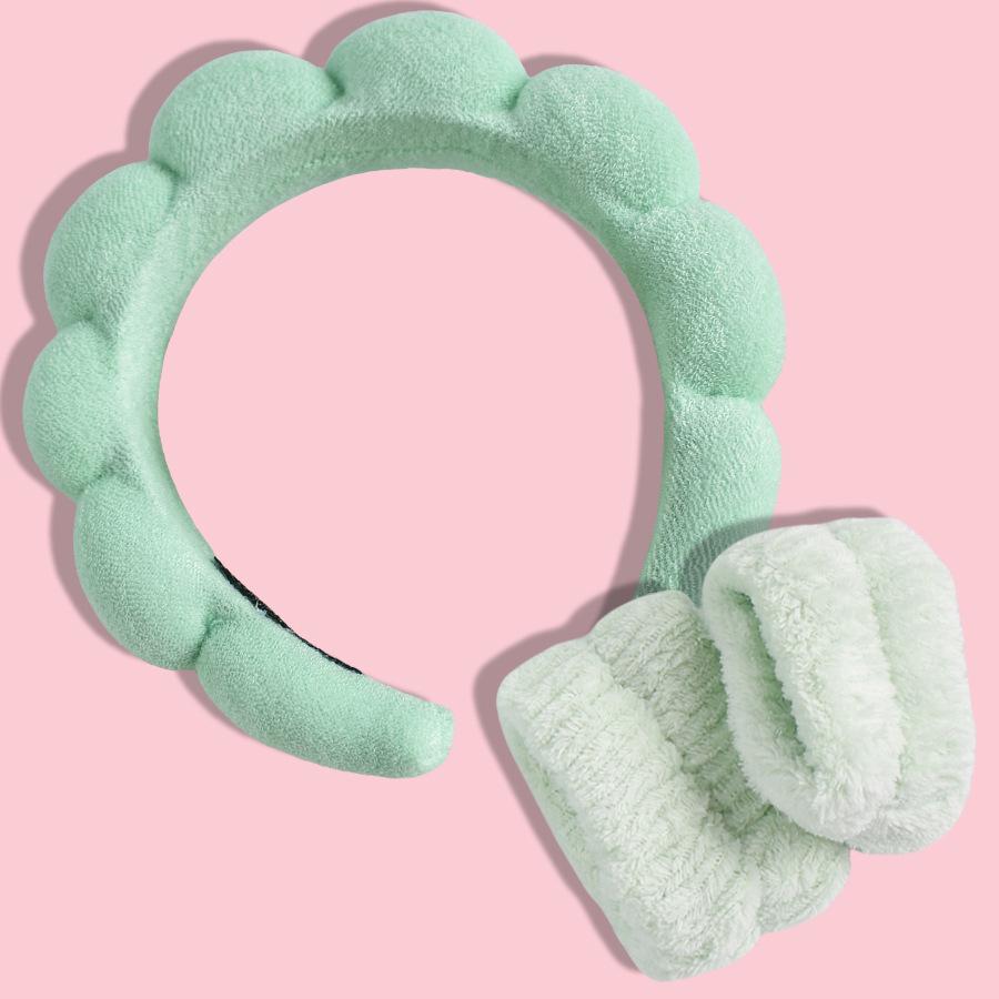 Мягкая повязка на голову с бантом, туалетная резинка, многоцветная, матовая, с матовым покрытием, большая заколка, высокоэластичная резинка для волос, набор из 16 штук