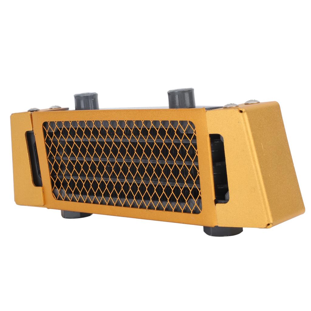 Motorcycle Oil Cooler Aluminium Effective Engine Oil Cooling Radiator for 50cc to 250cc Motorcycle Dirt Bike ATV