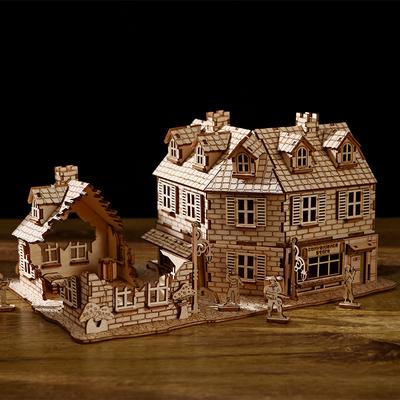 3D трехмерный пазл 1942 War House Simulation трехмерная модель орнаменты головоломка деревянная головоломка детские игрушки