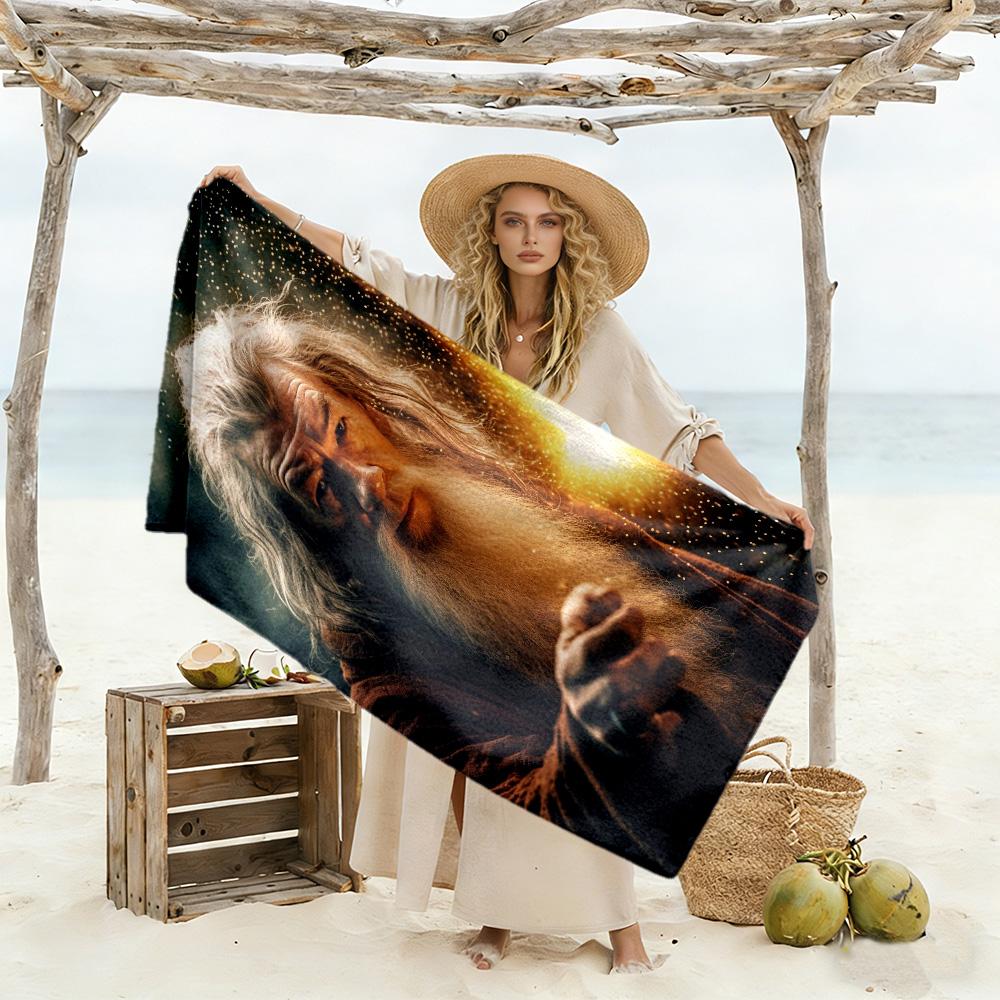 Lord Rings Beach Towel Quick-Dry Soft Microfiber Comfortable Lightweight Portable for Swimming,Beach,Camping, Travel, Beach Accessories,Gym