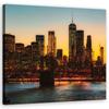 Canvas Print Manhattan Bridge City