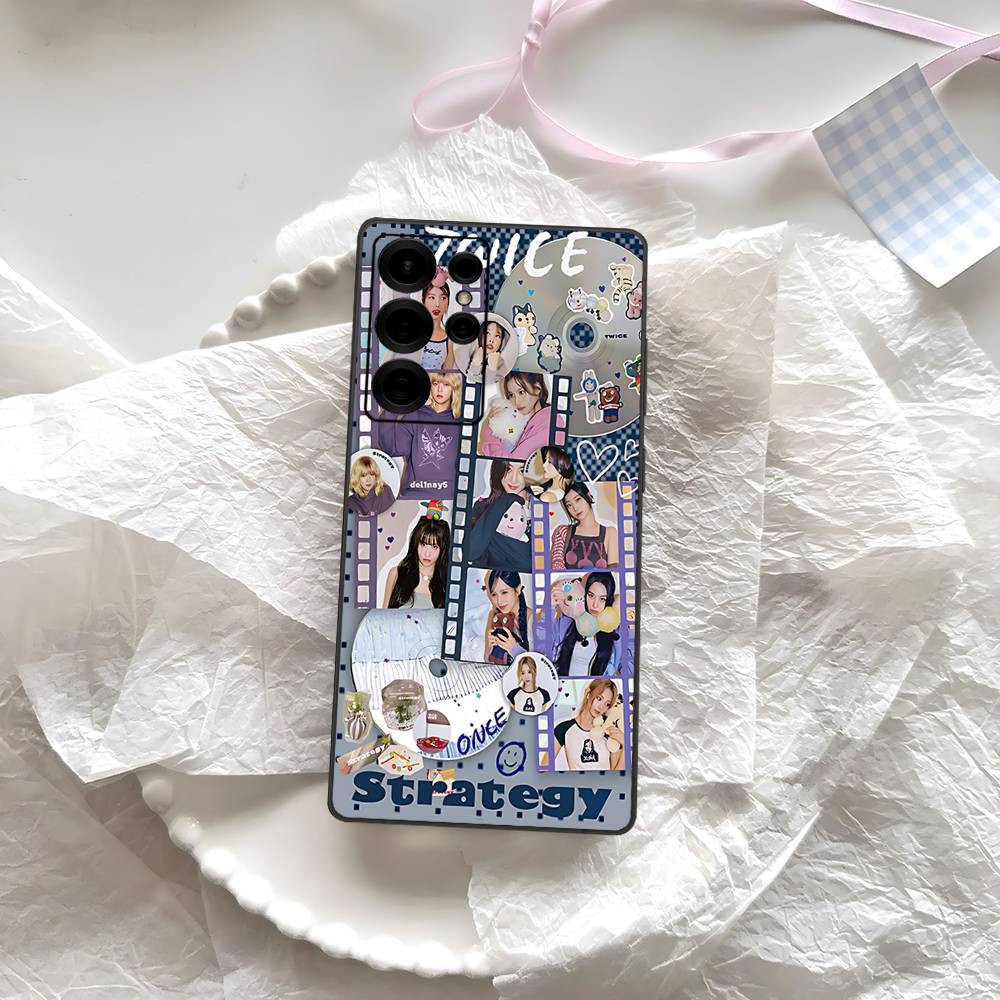 Kpop T-Twice Phone Case For Samsung S 24 Fe 25 Ultra Plus 20 Lite 21 30 22 23 24 22 Ultra 5G Fundas