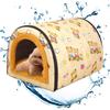 Waterproof dog kennel Cozy Small pet house Weatherproof Cat Dog Cave Dogs Enclosed House Warm Dog House Soft Pet Bed Tent