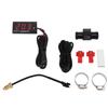 Motorcycle Digital Water Temperature Gauge Ultra Thin DC 12V LCD With 18mm Sensor Adapter for Most