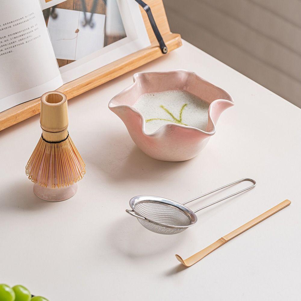 Ceramic Ceramic Matcha Tool Japanese Style Matcha Making Kit Premium Matcha Bowl Set  Tea Ceremony