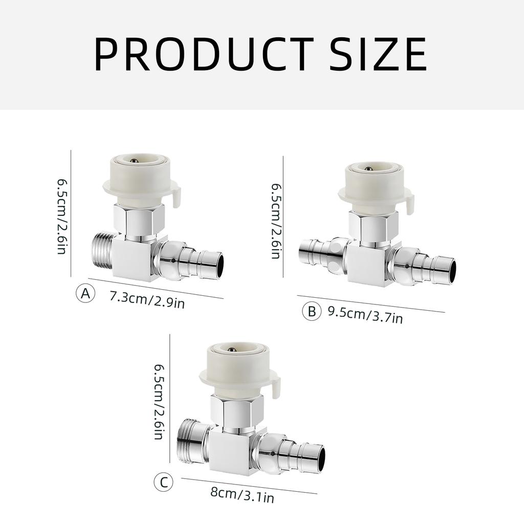 Washing Machine Tap Splitter Diverter Water Inlet Diversion Device Faucet Adapter Water Separator Easy To Install