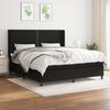 3131363 vidaXL Divan Bed with Mattress Black 160x200 Cm Fabric