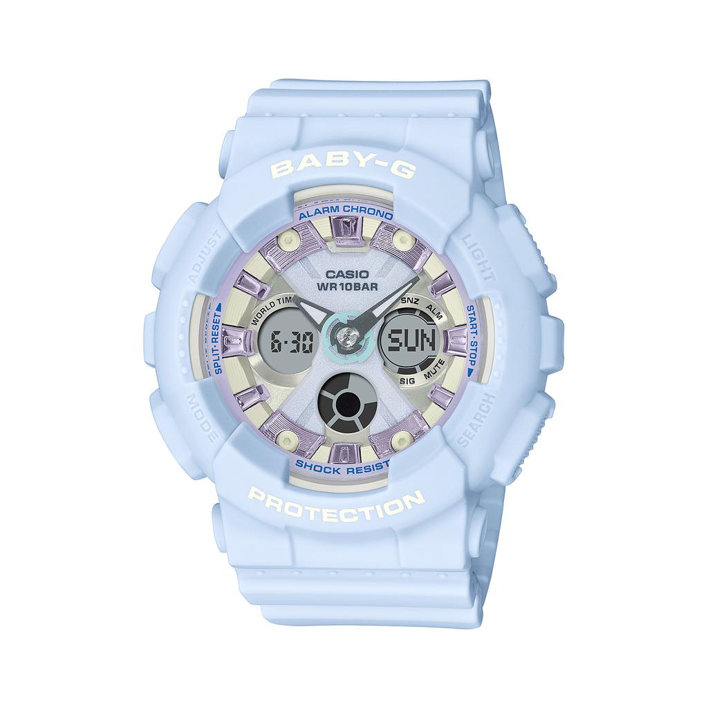 Casio Мужские Аналоговые Кварцевые Часы BA-130WP-2A из Смолы, Водонепроницаемые до 100 м, Ударопрочные