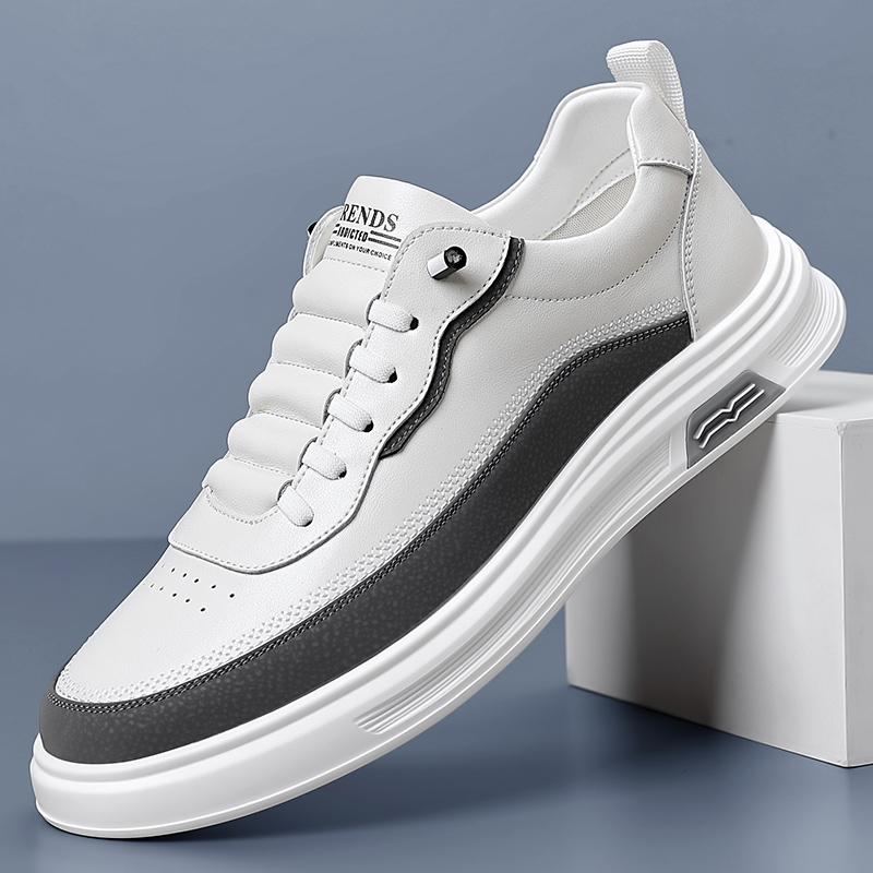 Весна-Осень Мужская кожаная повседневная обувь Мягкая подошва Мужские деловые оксфорды Универсальная модная спортивная обувь