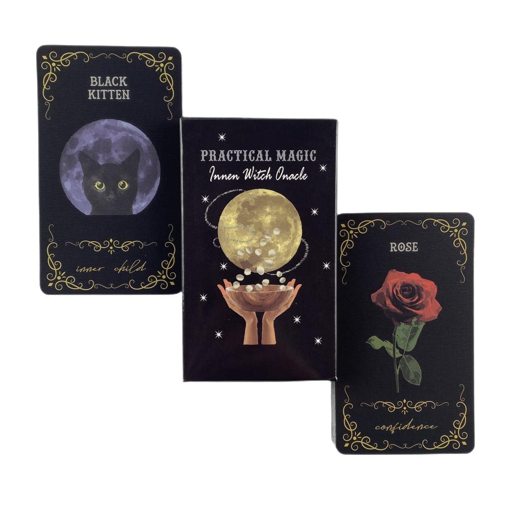 Практическая магия Innen Witch Oracle Cards Гадательная колода English Vision Edition Таро Доска для игры в игру для вечеринки