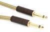 Shielded Cable Deluxe Series Instrument Tweed 08 Cable, Straight/Straight, 15',