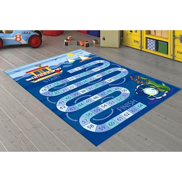 Children's Bedroom Rug 120x160 Cm Polyester Marine Game